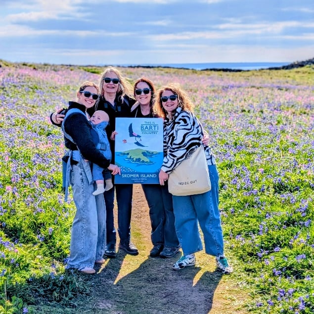 The Barti team on Skomer, 2026
