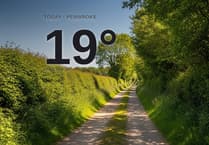 Warm sunshine for Pembroke today - here's what to expect